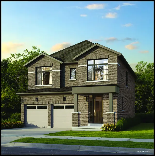 The Cedar 36-02 detached home at North Hill by Solmar in Bolton, Elevation A, artist's concept
