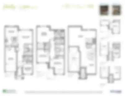 Locked preview of the Holly TH07 freehold townhome floor plan at North Hill by Solmar in Bolton