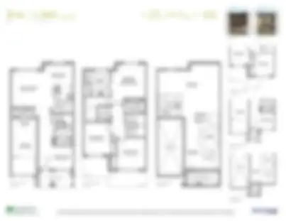Locked preview of the Iris TH04 freehold townhome floor plan at North Hill by Solmar in Bolton