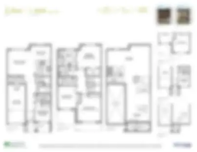 Locked preview of the Lilac TH08 freehold townhome floor plan at North Hill by Solmar in Bolton