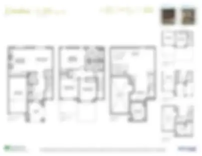 Locked preview of the Linden TH01 freehold townhome floor plan at North Hill by Solmar in Bolton
