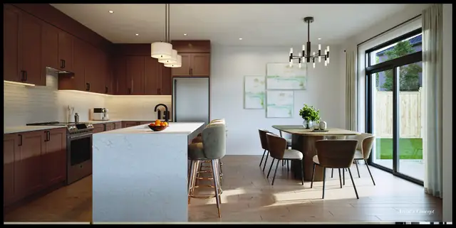 Kitchen interior in a North Hill by Solmar home