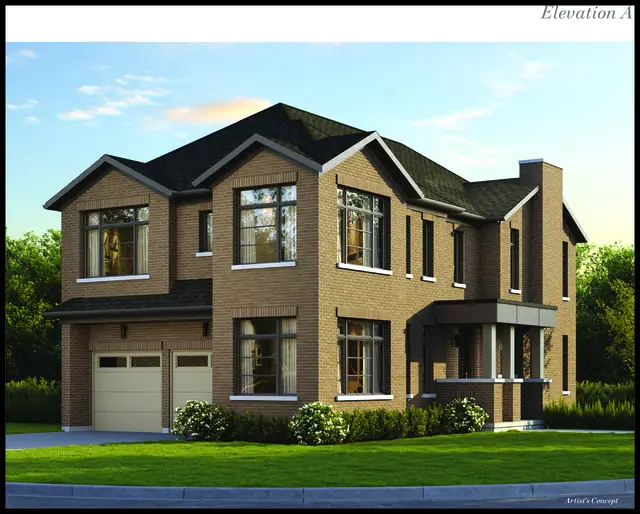 The Vale 32-04C detached home at North Hill by Solmar in Bolton, Elevation A, artist's concept